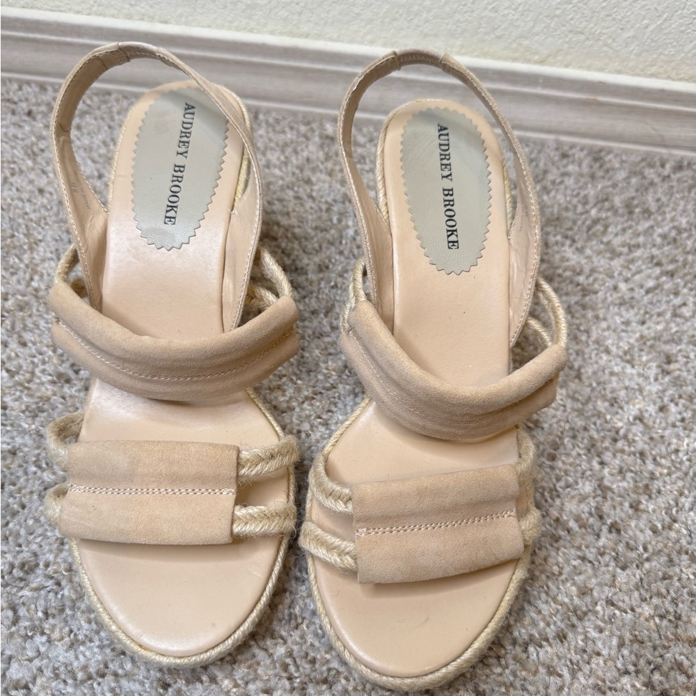 Audrey Brooke Tan Espadrille Shoes
